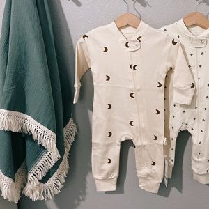 Half Moon Zipper Romper